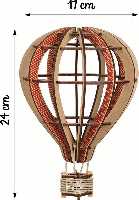 taille montgolfière V1 #rouge