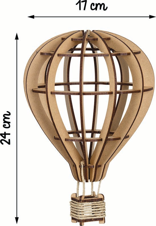 taille montgolfière V1 #bois