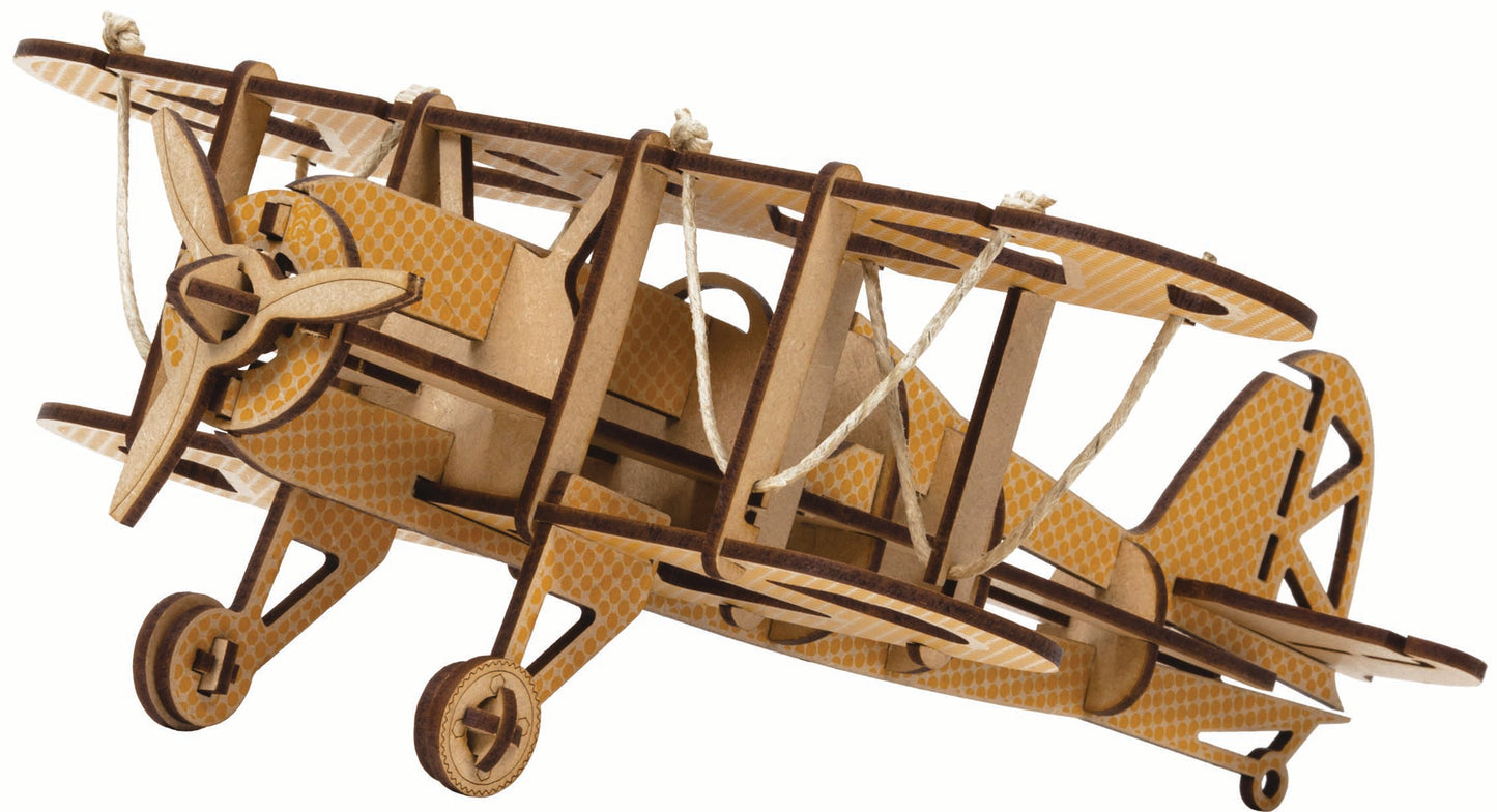 maquette biplan V1 #jaune
