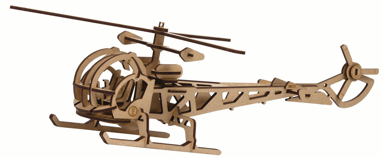 maquette hélicoptère #bois