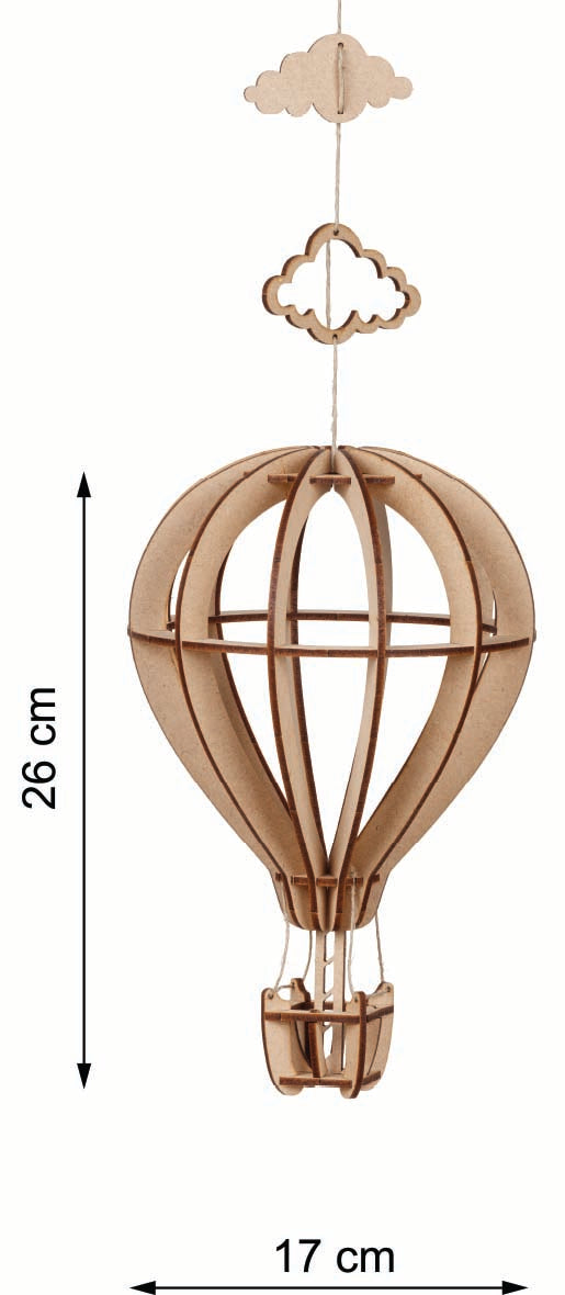 taille montgolfière V2 #bois