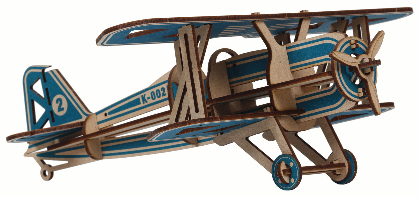 maquette biplan #bleu